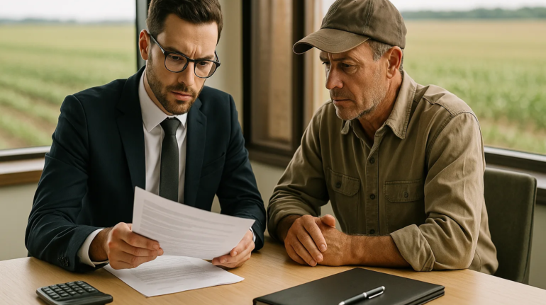 Advogado e produtor analisam documentos sobre tributação de sociedade rural
